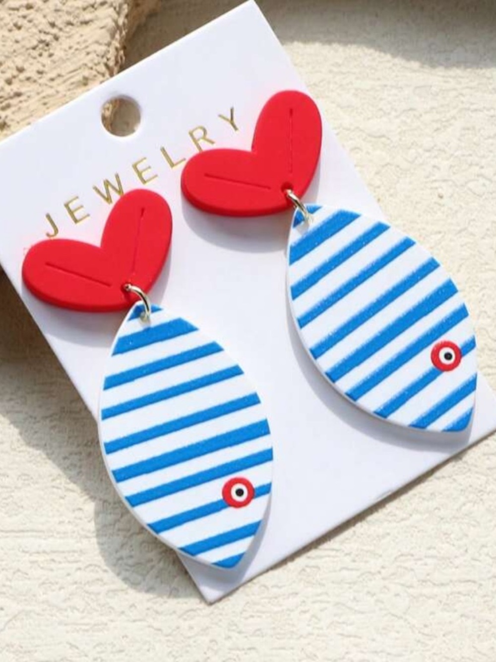Cute Striped Fish Earrings